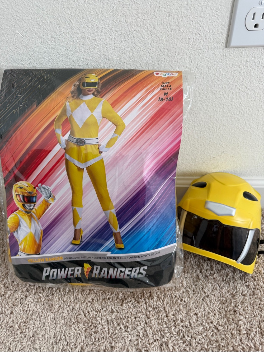 Power Ranger Yellow Ranger Women's Costume with Helmet